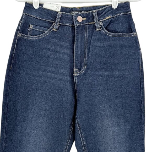 Black Tape Women's Maya Relaxed Flare High Rise Stretch Blue Jeans Size 27 NWOT - Picture 3 of 10